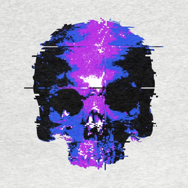 Skull Glitch (Purple) by ControllerGeek